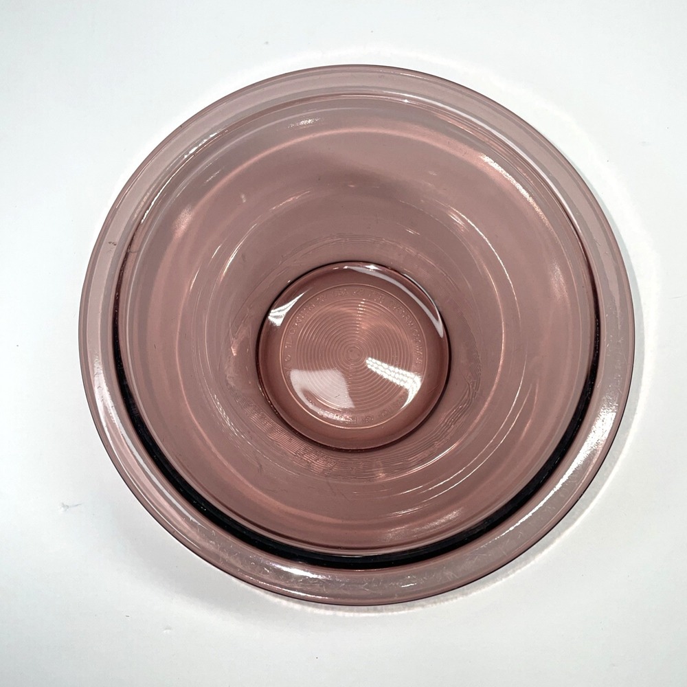 Pyrex Corning 322 Cranberry 1L Glass Mixing Bowl Cookware USA - Picture 2 of 3